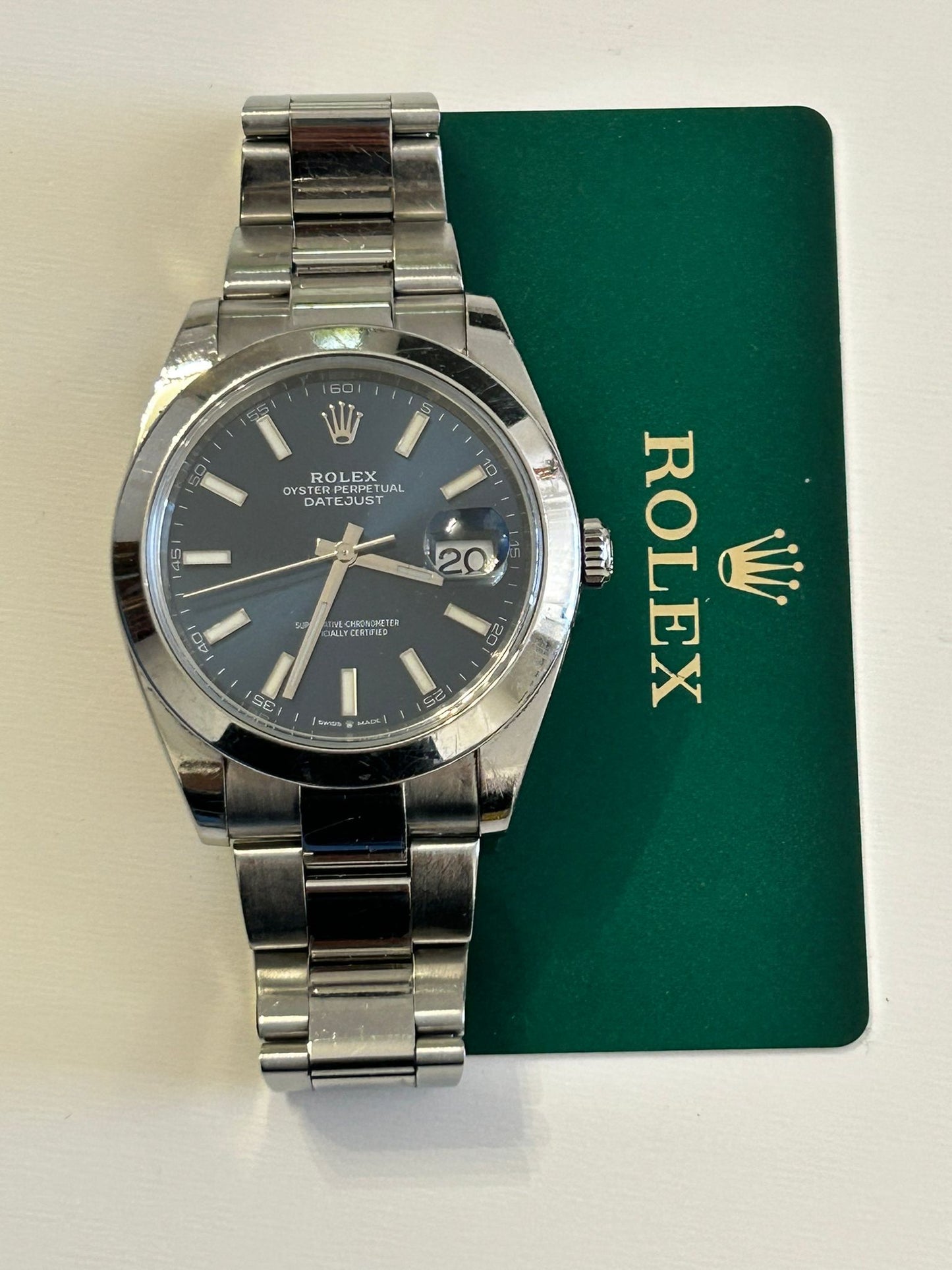 Rolex 126300 blu dial Full set