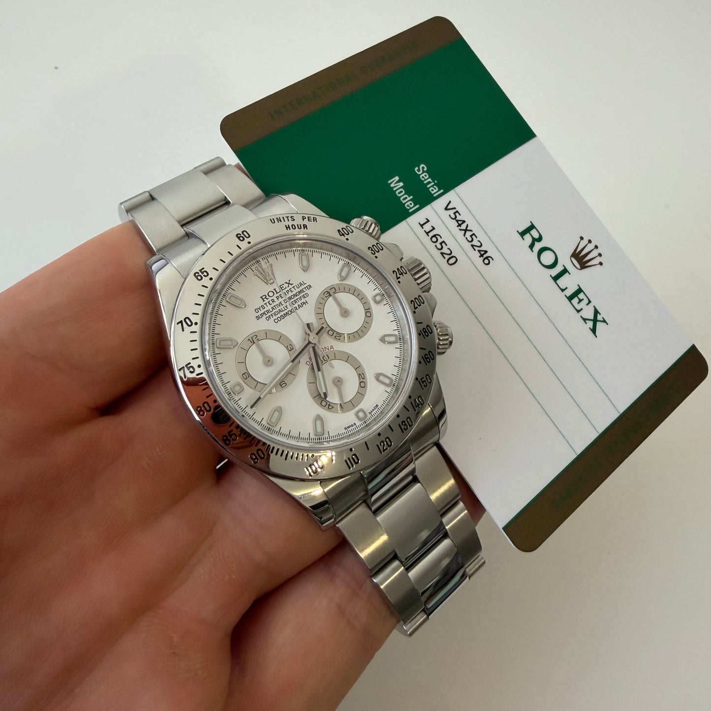 Rolex 116520 DAYTONA aph shiny buckle