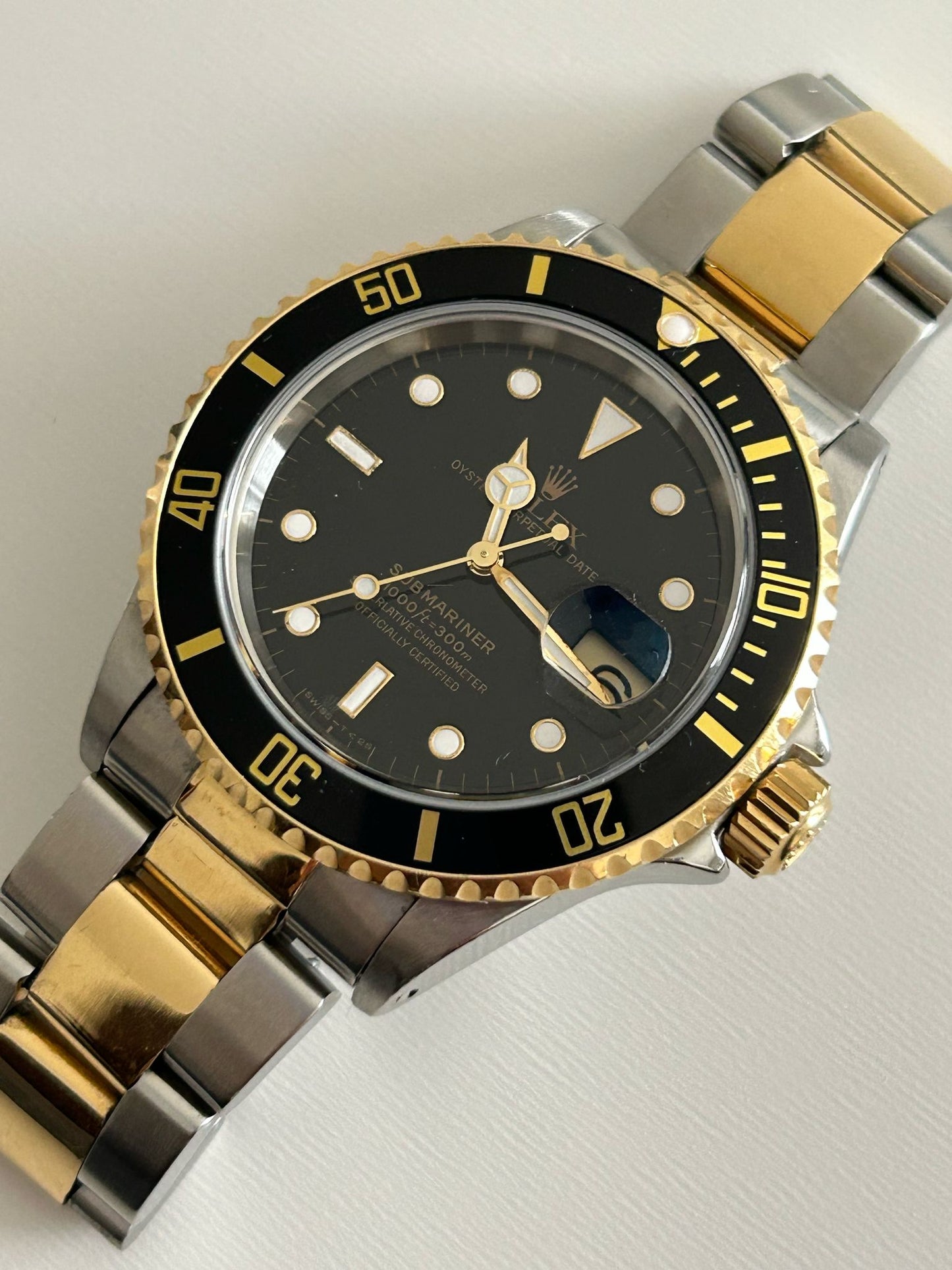 Rolex submariner 16613 seriale T service Rolex