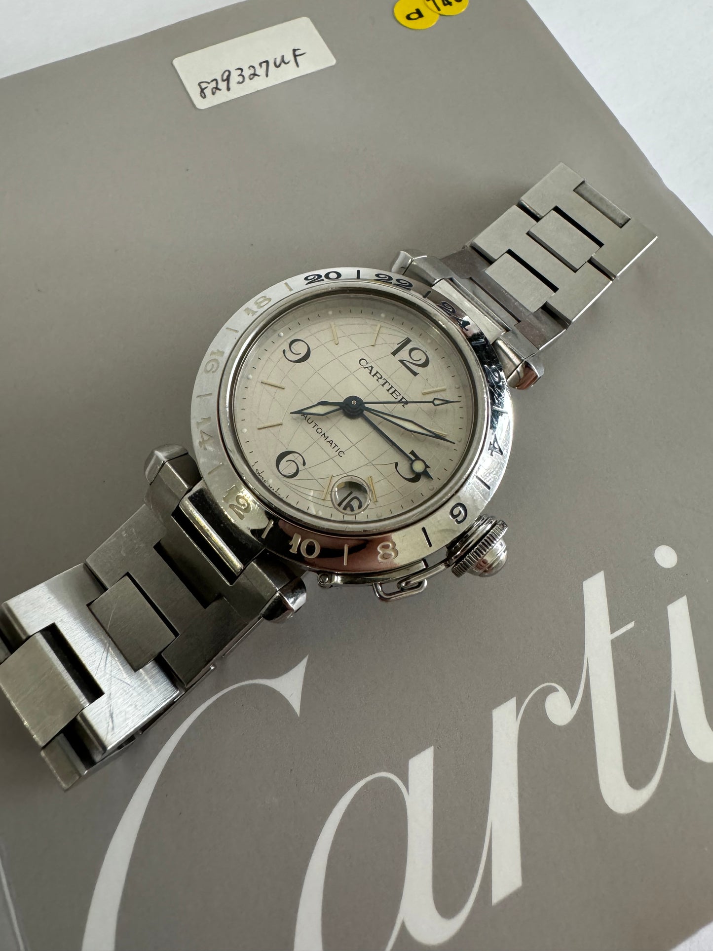 Cartier pasha 2377 paper Gmt