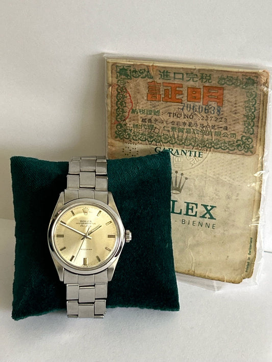 Rolex airking 5500 original paper