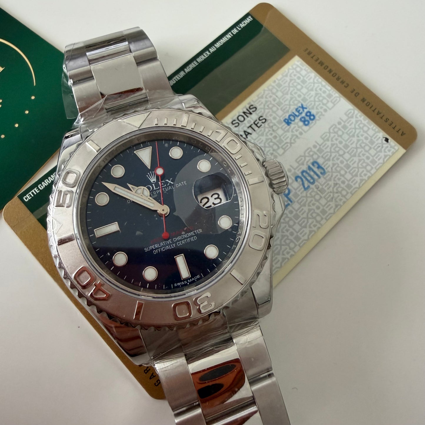 Rolex 116622 blu card and service