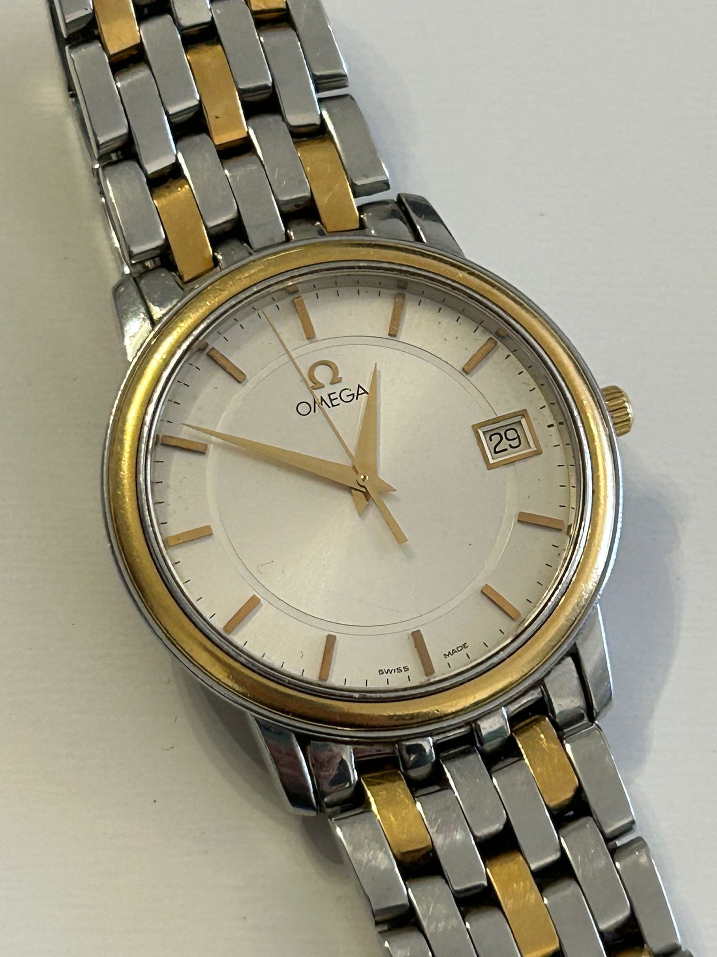 Omega DeVille 35 mm steel and gold quartz