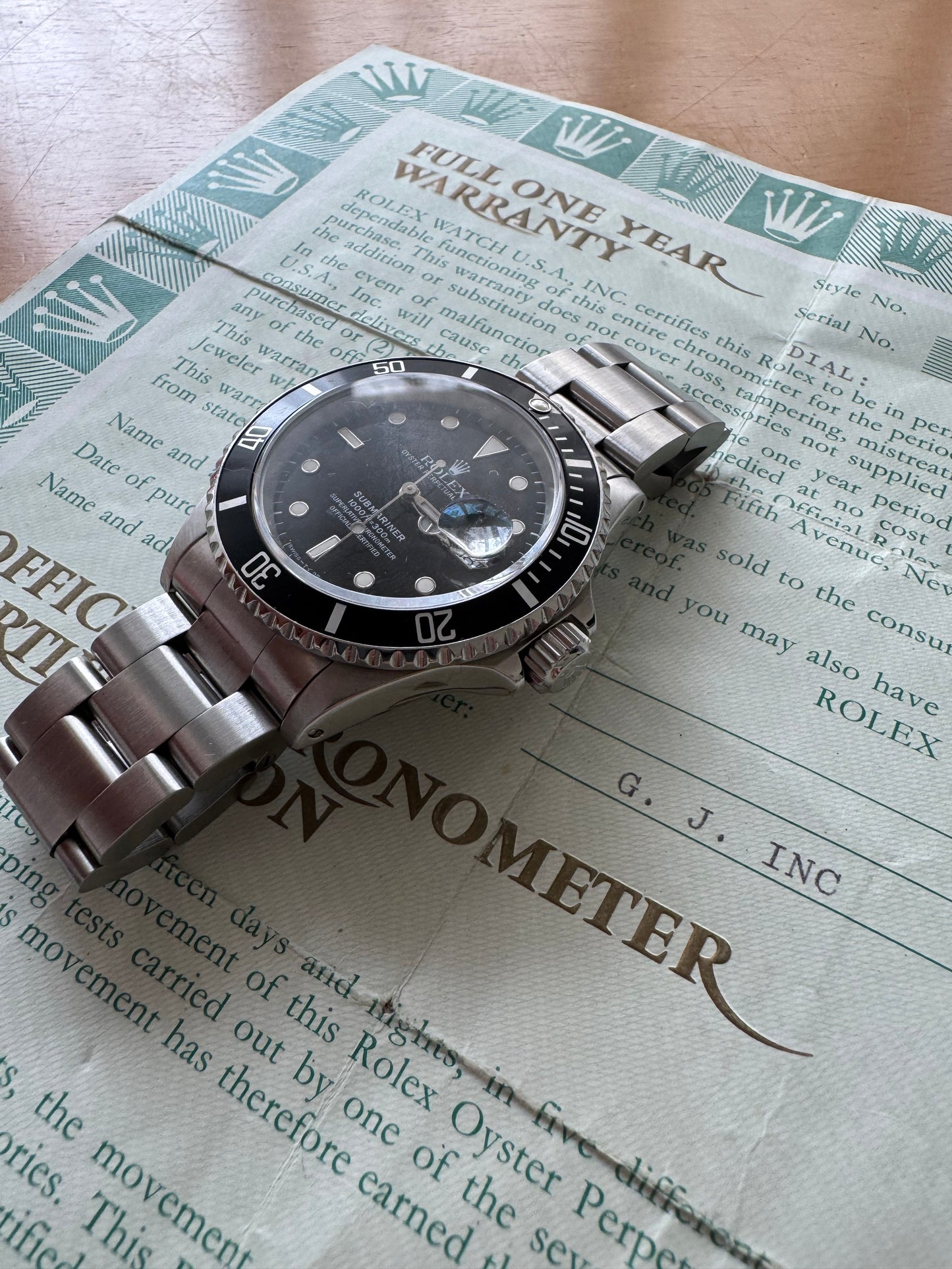 Rolex Submariner 16610 seriale N