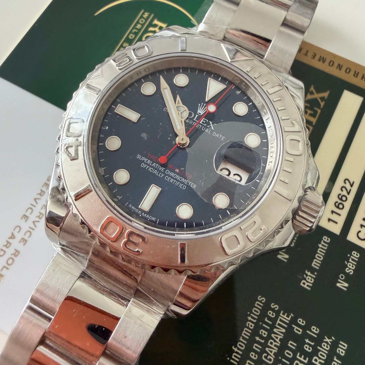 Rolex 116622 blu card and service