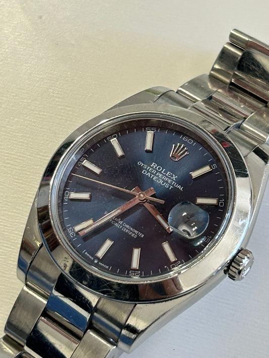 Rolex 126300 blu dial Full set