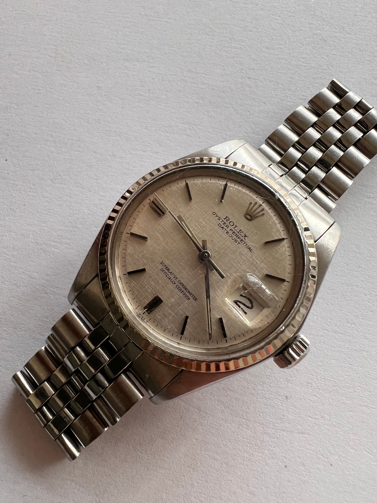 Rolex Datejust 1601 vintage 1970 linen dial