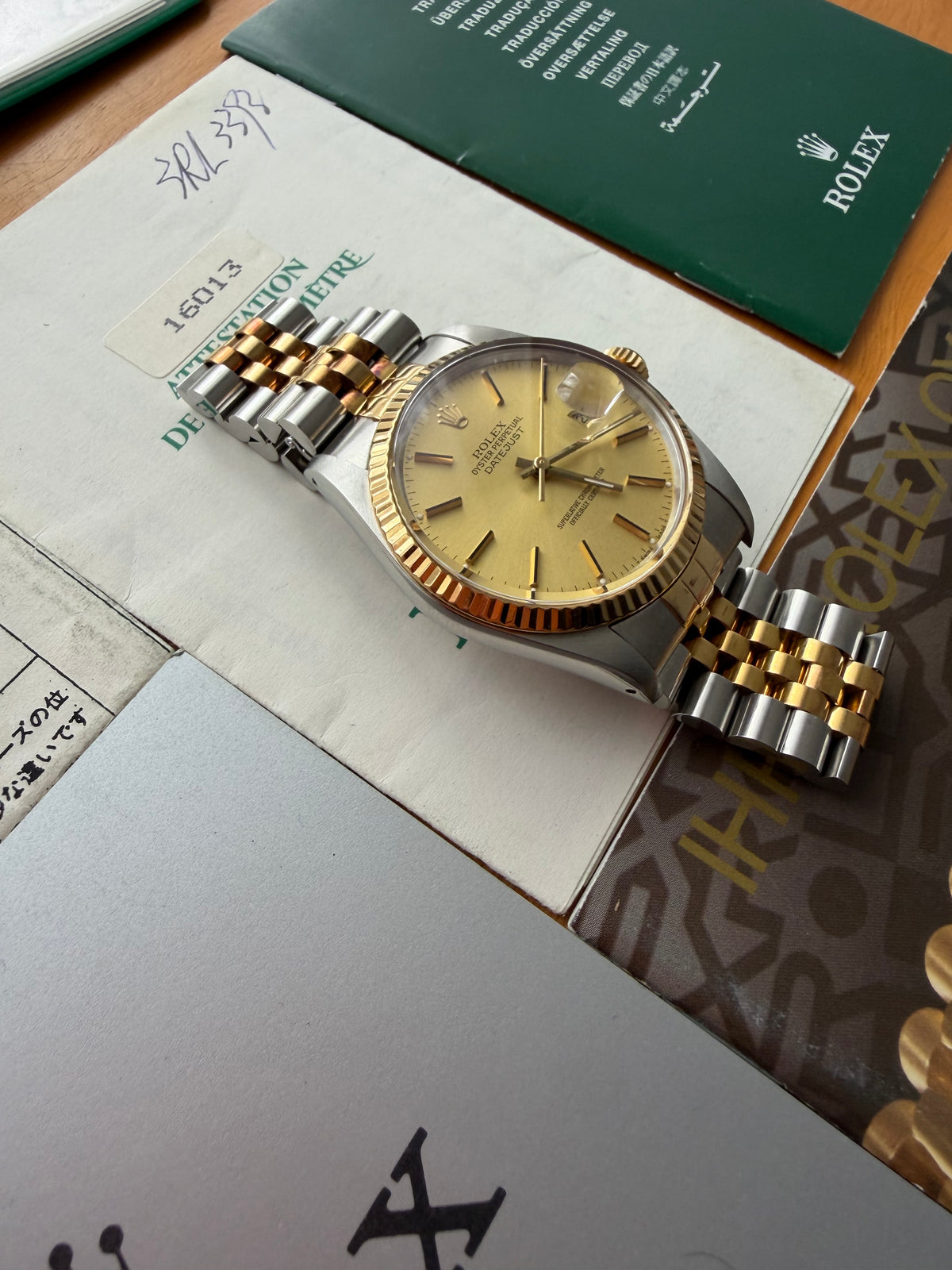 Rolex Datejust 16013 champagne