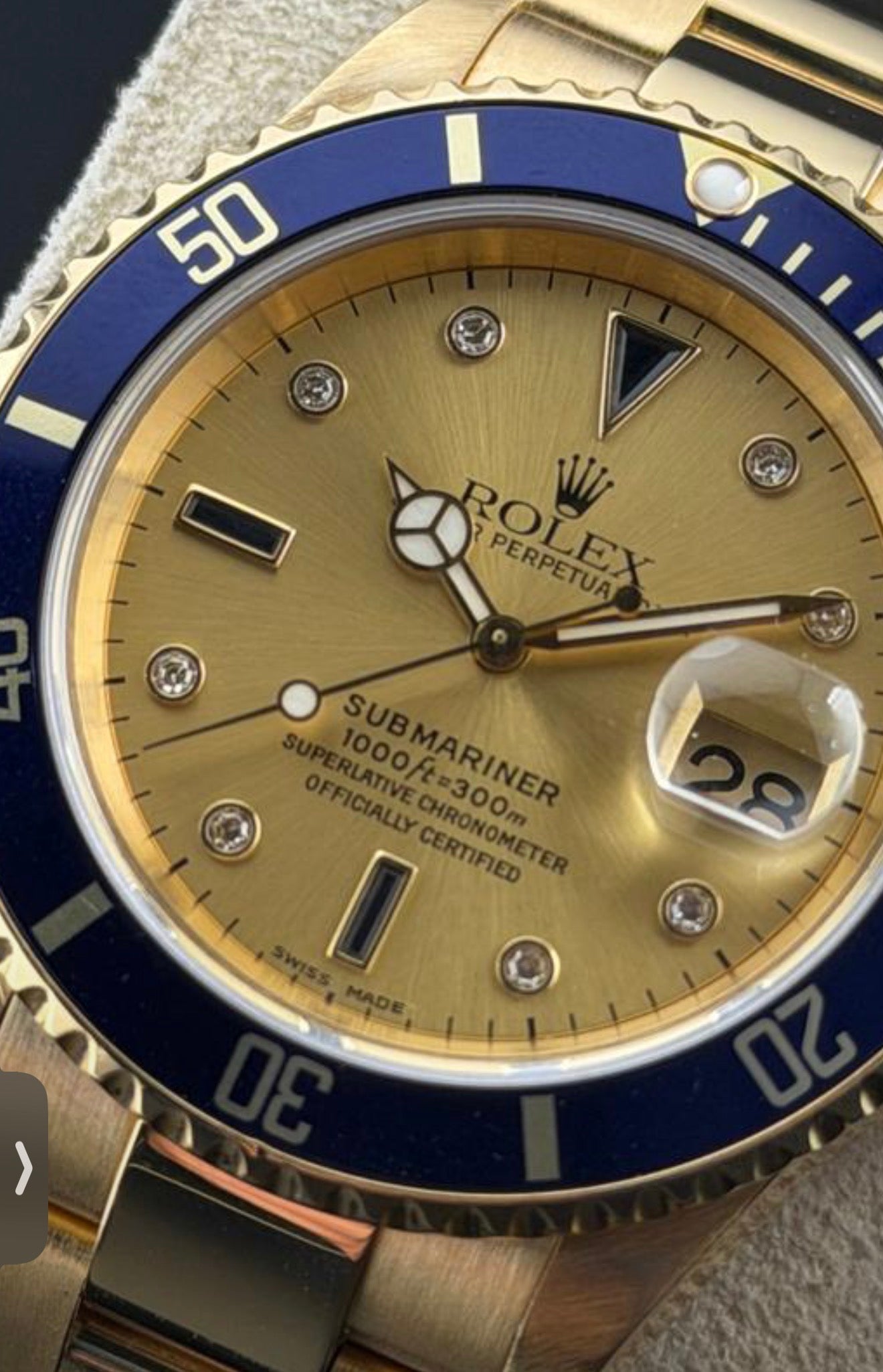 Rolex setti 16528 dial