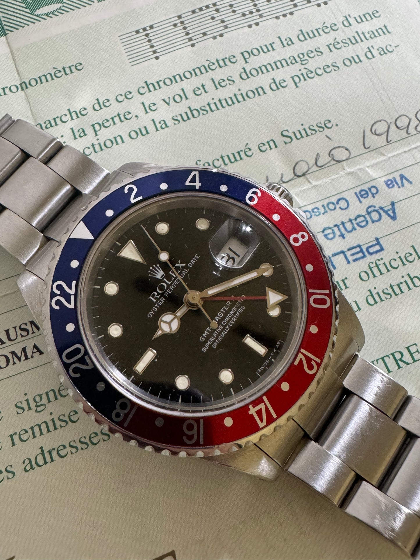 Rolex GMT 16710 paper seriale T