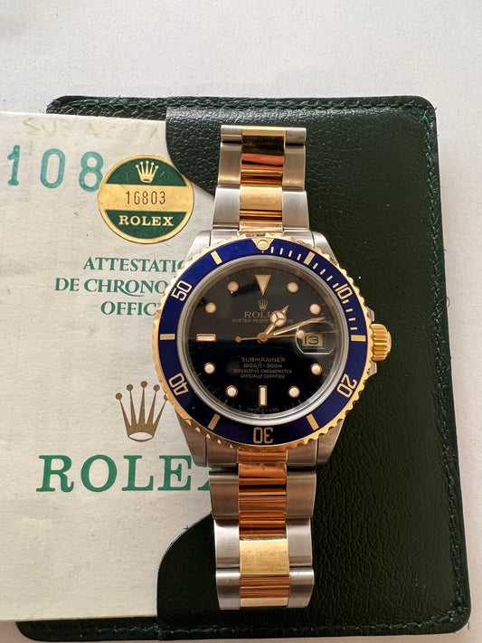 Rolex submariner 16803 rare full set perfect condition