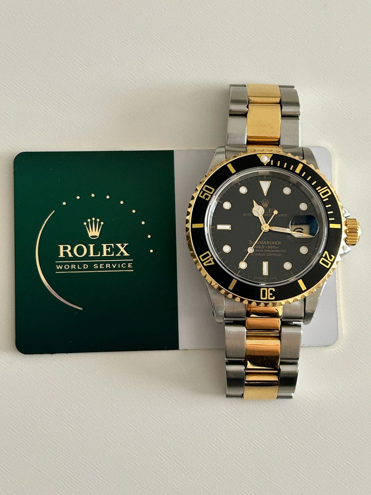 Rolex submariner 16613 seriale T service Rolex