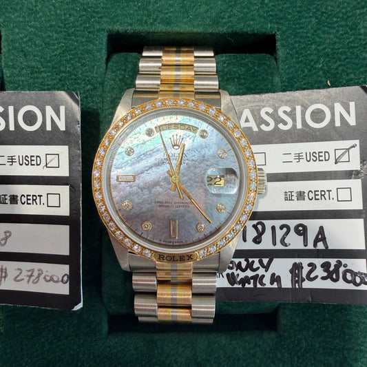 ROLEX 18129 ONLY MOP DIAL