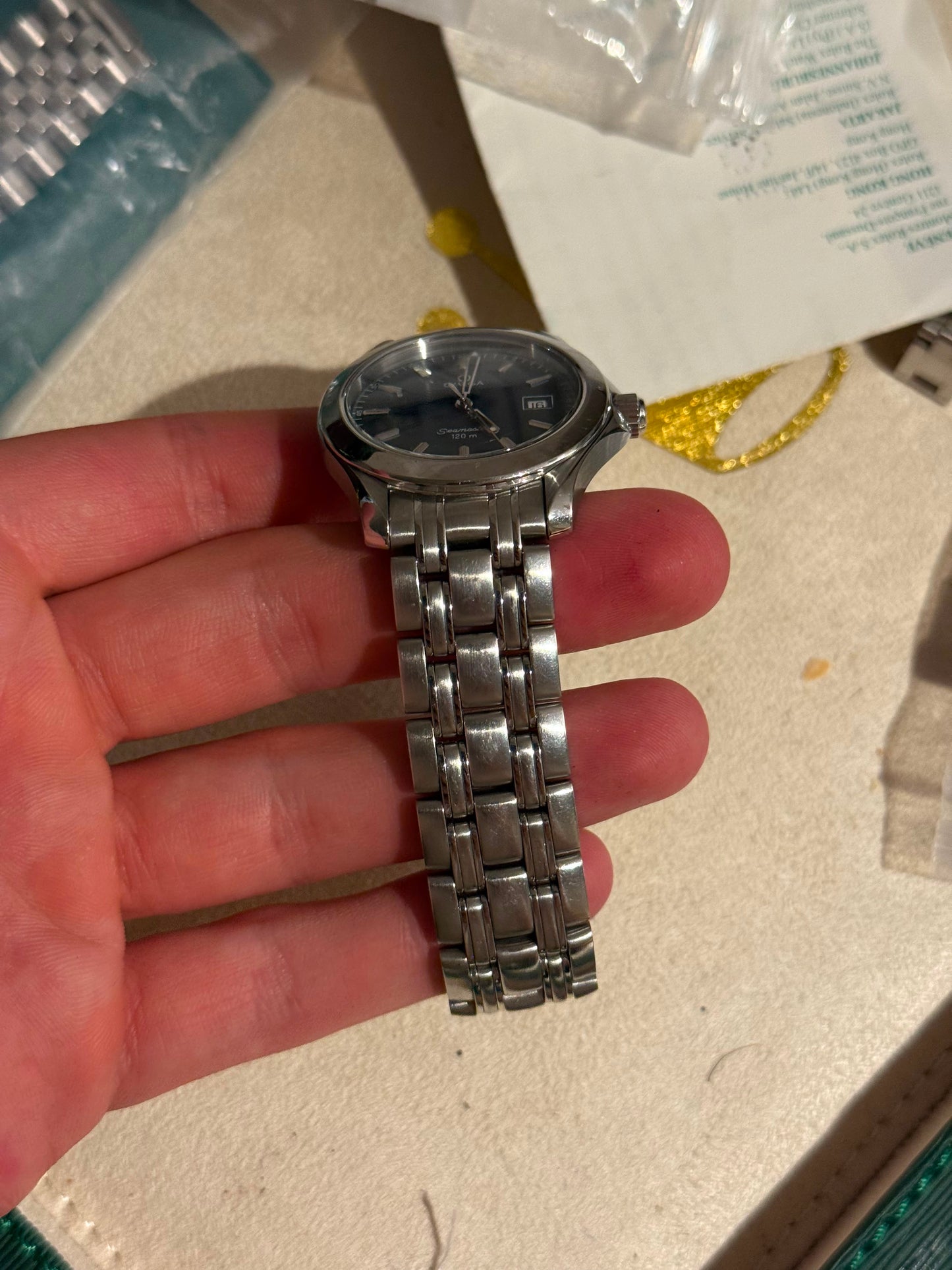 Omega seamaster blu dial