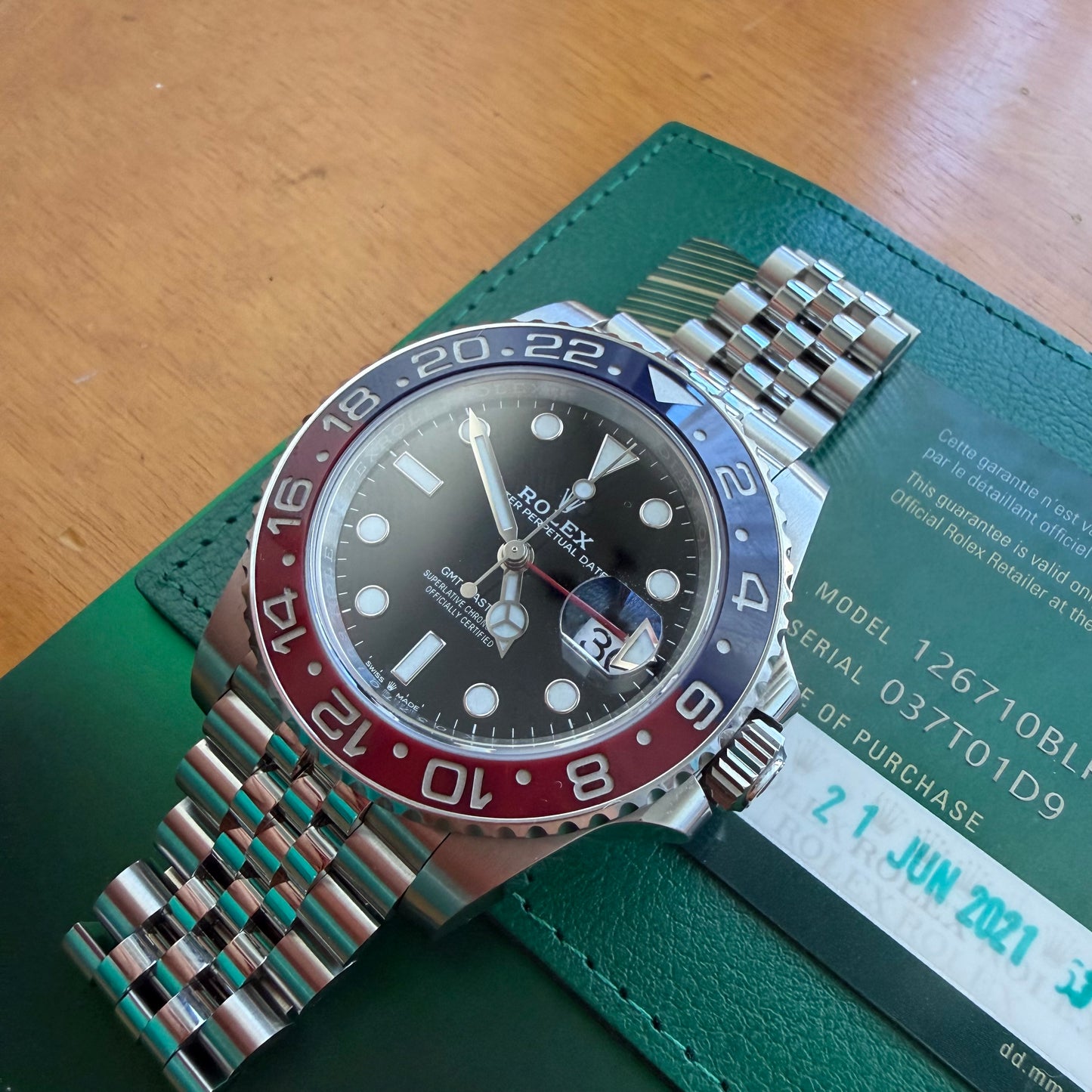 Rolex PEPSI 126710blro