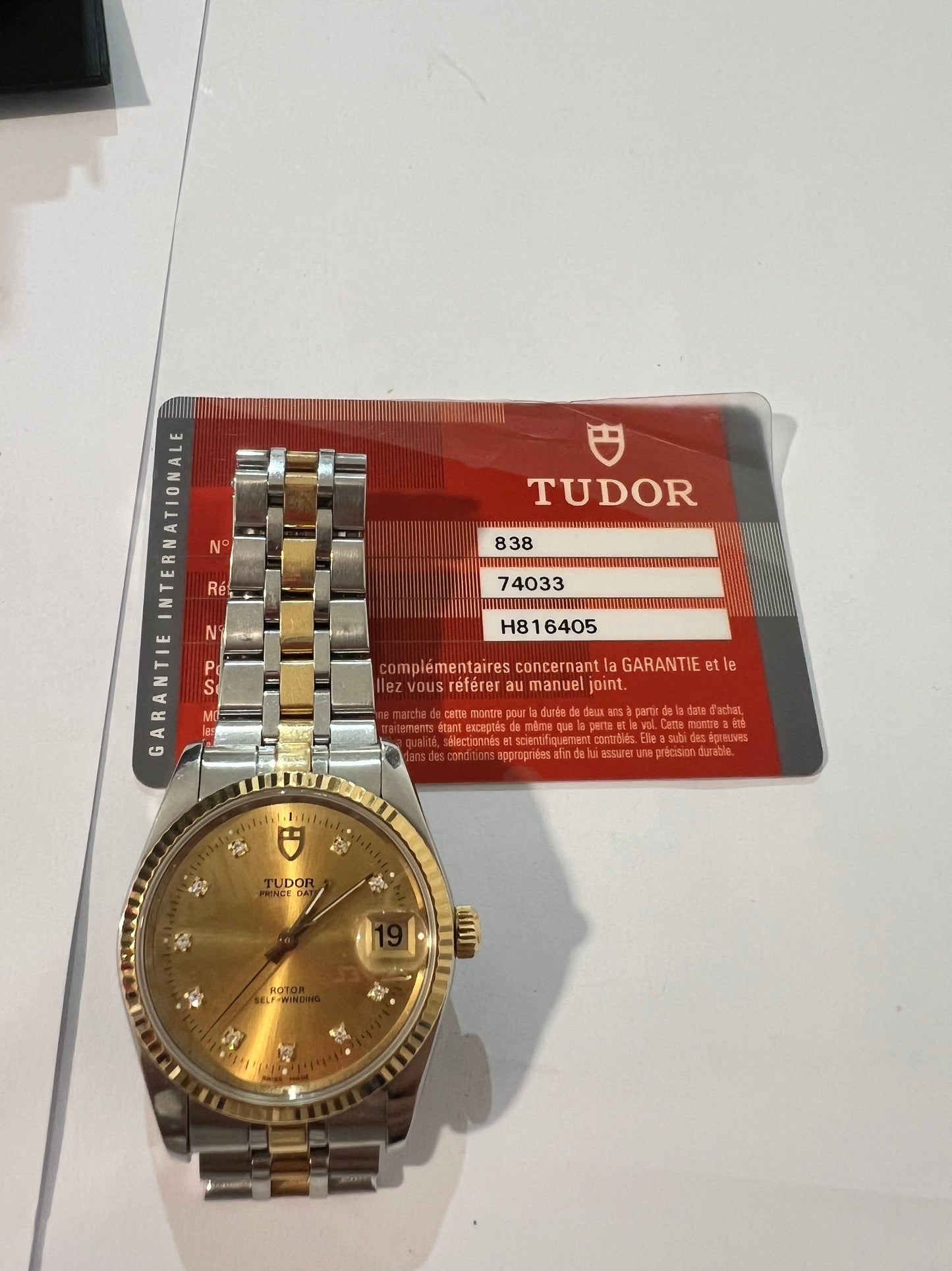 Tudor Prince Day Date Diamond
