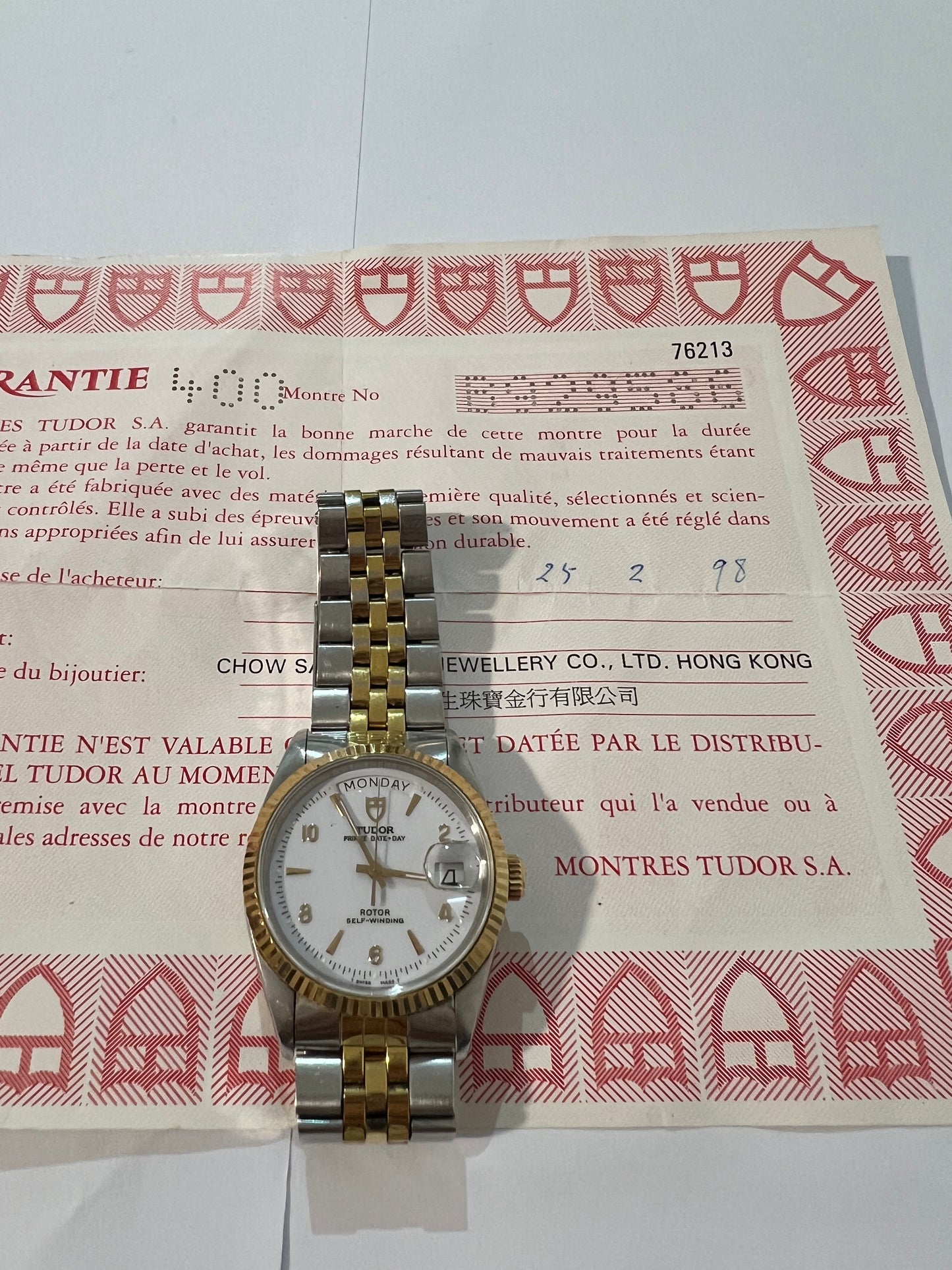 Tudor Prince Day Date