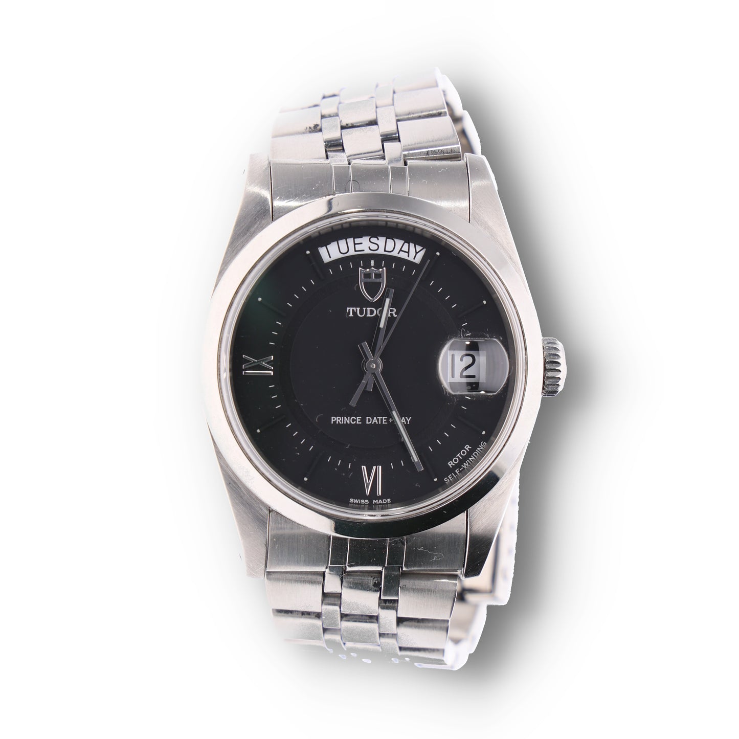 Tudor Date+Day 76200 black proto dial