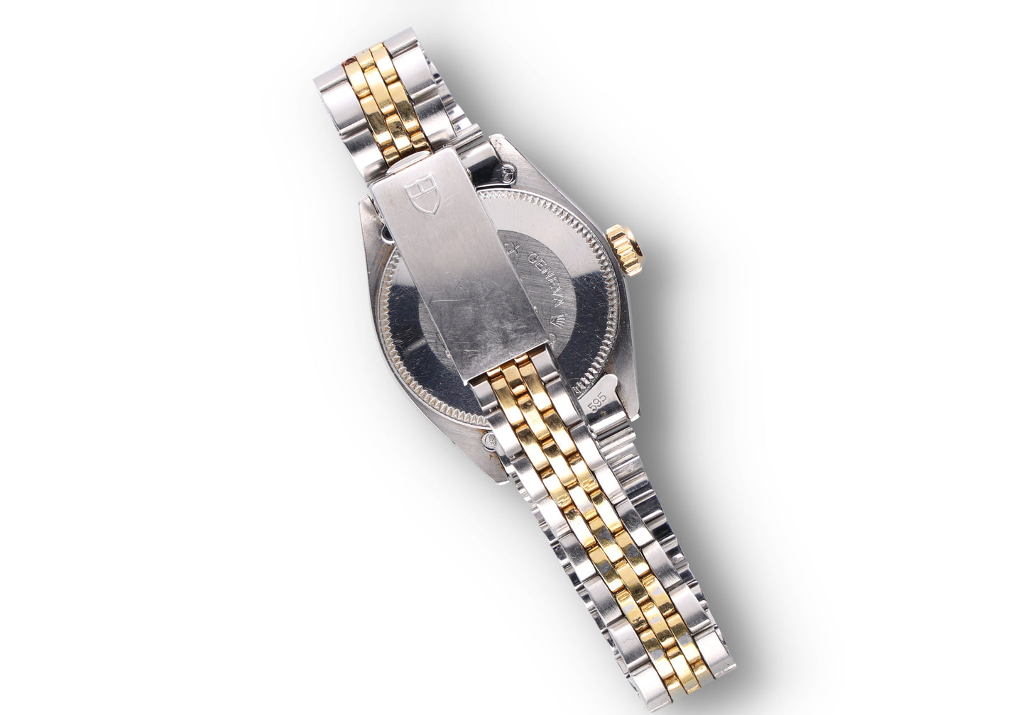 Lady Tudor 28mm steel yellow Gold Bazel